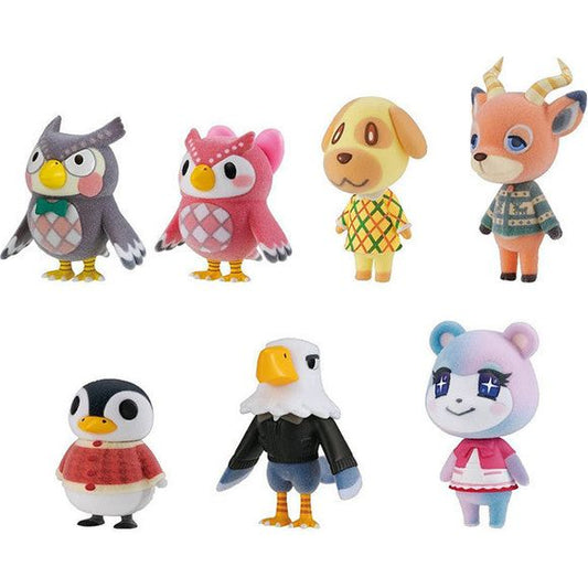 Collect your favorite Animal Crossing New Horizon characters! These flocked figures are adorable, and will make a great addition to your Animal Crossing collection! Possible figures to collect are Blathers, Celeste, Goldie, Beau, Aurora, Apollo, and Judy.
