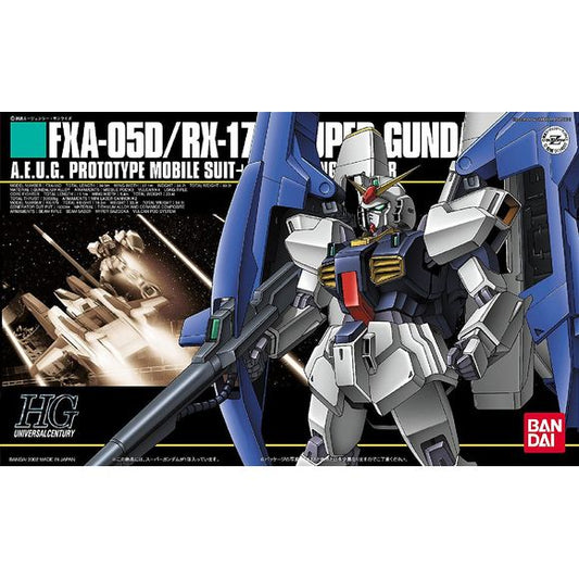 Gundam MK II with G-Defensor unit from the animated series "Zeta Gundam." G-Defensor can transform and attach to the included Gundam MK 2 model to create the Super Gundam configuration. Also comes with beam saber, beam rifle, shield, and vulcan pod for head.