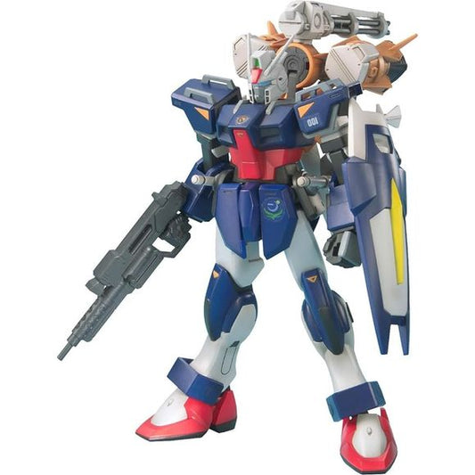 Excellent high-grade kit of the 105 Dagger and Gunbarrel, a Gundam SEED Mobile Suits Variation model! Expect Bandai's usual crisp moldings; the parts are all molded in colour, all assembly is snap-together, and stickers are included for detail. Polycaps are included for smooth joint movement.