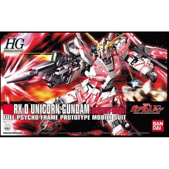Marking Bandai's 100th entry in the High Grade Universal Century plastic kit series, here's an incredibly detailed snap-fit kit of the titular mecha from "Mobile Suit Gundam UC" in Destroy Mode! This milestone kit comes molded in color and features newly introduced polycap joints that allow for a wider range of posing possibilities! Its psycoframe is molded in clear pink plastic, and it comes armed with two beam sabers, a beam magnum, and a shield. Foil stickers are provided for detail. Includes exploded-vi