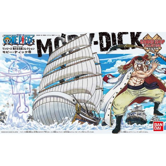 White Beard's infamous ship joins a new series of 6" model ships from "One Piece". Its compact size makes it easy to display and requires no tools to assemble. Through the use of pre-colored plastic and stickers there's no need for paint. You can re-create the ship with sails unfurled or without sails. Includes a ocean surface effect part. Compatible with the action base 2.