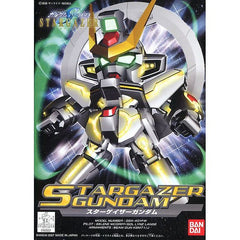 This fantastic little super-deformed version of Stargazer Gundam comes in colored plastic runners with polycaps for joints. With parts that snap together easily, it requires no cement or paint to complete, although paint would add a realistic appearance to the final product. It comes with all the weapon loadouts as seen in "Gundam Seed Stargazer." A display base is not included