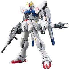 The incredibly fast Gundam F91 appears in a modern high-grade kit! Part of the All Gundam project which seeks to bring new modern kits from older Gundam titles, the F91 shares a common construction with other kits to allow for part swapping and easy customization. Alternate face and deployed shoulder fin parts can be easily part swapped out for display! Weapons include beam rifle, beam shield, beam sabers, beam launcher and movable VSBRS! Numbering for "F91" is engraved on shoulders.