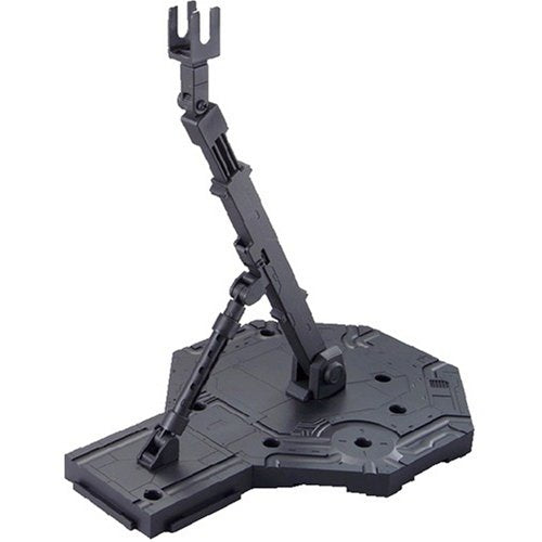 Bandai's Action Base is the perfect way to display your Gundam model kits! The Action Base is a plastic snap fit kit that requires no cement or paint.
Designed to hold kits from all of Bandai's 1/144 or 1/100 scale model lines (such as High Grade, Master Grade).

The set comes with three different sizes of U-shaped holders, peg-type holders, and screw-on type holders for attaching your kit to the display.

Up to 4 Action Bases can be attached to to each other so you can create an amazing display of Gun
