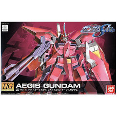 To coincide with the 10th anniversary of Gundam Seed Bandai has rereleased this hugely popular HG kit of the Aegis Gundam in a 'remastered' color reflecting those seen on the upcoming Blu-ray release.  A stand attachment and marking stickers are also included in this special release.