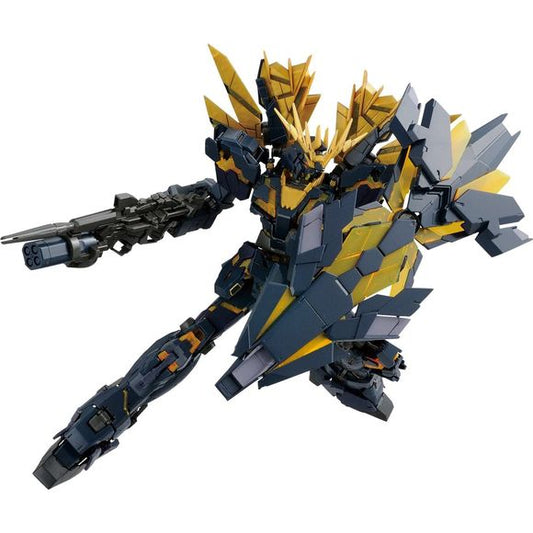 The Unicorn Gundam 02 Banshee Norn gets a Real Grade model kit release from Bandai!  It features a flexible inner frame for supreme posability after assembly, and it can transform into its Banshee Norn mode, too!  It's equipped with two Beam Sabers, the Beam Magnum and an effect part, the Revolving Launcher, the Armed Armor DE, the Armed Armor XC, and realistic decals. Assembly Required.