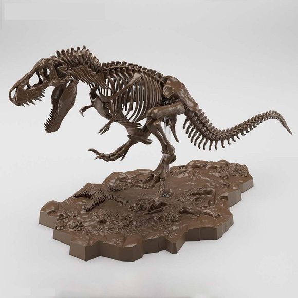 Add to your model kit collection with this Imaginary Skeleton Tyrannosaurus! This model immerses you in a pseudo-assembly of skeletal specimens in 1/32 scale, each piece created with meticulous detail. Complete with a themed base this model kit is fun to assemble and perfect for display. An informational booklet is also included so you can learn more about this mighty dinosaur and all its characteristics represented in this model kit.