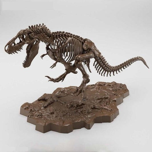 Add to your model kit collection with this Imaginary Skeleton Tyrannosaurus! This model immerses you in a pseudo-assembly of skeletal specimens in 1/32 scale, each piece created with meticulous detail. Complete with a themed base this model kit is fun to assemble and perfect for display. An informational booklet is also included so you can learn more about this mighty dinosaur and all its characteristics represented in this model kit.