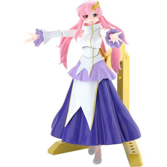 From Mobile Suit Gundam SEED comes a Figure-rise Standard model kit of Lacus Clyne. Standing about 6 inches tall when complete, Fumina is dressed in her iconic outfit from the show and includes an optional jacket.