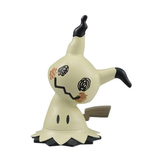 A quick and fun snap-together model kit of the Pokemon Mimikyu. Kit includes a total of 13 parts to create the 3.7 inch tall kit. No glue or tools are required.