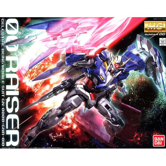One of the more popular suits in the Gundam universe, the 00 Raiser is now a Master Grade! This kit comes with its GN drives, which will be able to house an LED (one LED will be included with the kit, but another 4 will be needed to light up everything; 1 for the head, 2 for the GN Drives and 2 more for the Raiser).  With the 00 Gundam and the 0 Raiser, it's like two kits in one box! All the weapons that make the 00 Raiser so intimidating, such as the GN Sword II and the GN Sword III are included, too!