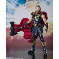 Thor joins the S.H.Figuarts line once again, this time from the new Marvel film Thor: Love and Thunder! He has been created with great detail and features premium articulation with multiple accessories.