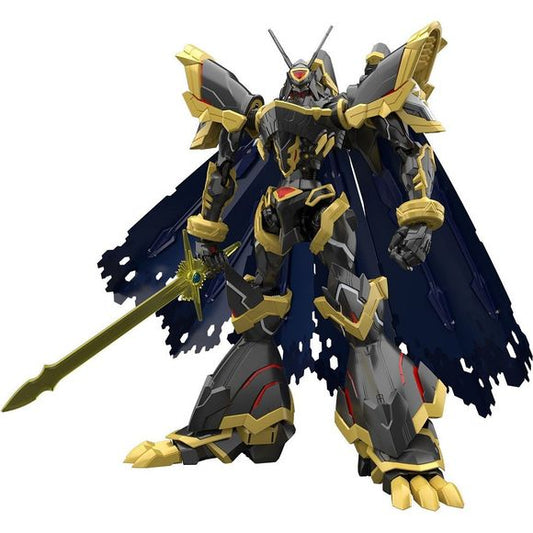 Bandai brings us a new Figure-rise Standard Amplified model kit of the Alphamon from "Digimon X-Evolution"! The parts division is carefully designed to make the different-colored areas on the Alphamon stand out; the booster on its back is equipped with a movable fin that's original to this model! The cloak is made of an ultra-thin PET sheet for expressive posability. An effect sheet is included, too.