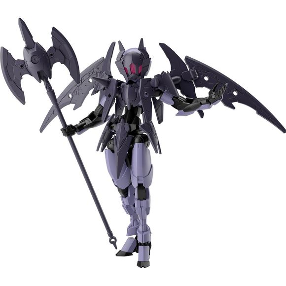The "Reaper Specification" of "Spinatia" from the 3rd Force Maxion Army joins the "30MS" (30Minutes Sisters) figure-kit lineup from Bandai! This features Spinatia herself, her armor and weaponry. Assembly is easy, and she'll be incredibly posable when you're done; her weapons can be used in Axe mode and Lance mode.