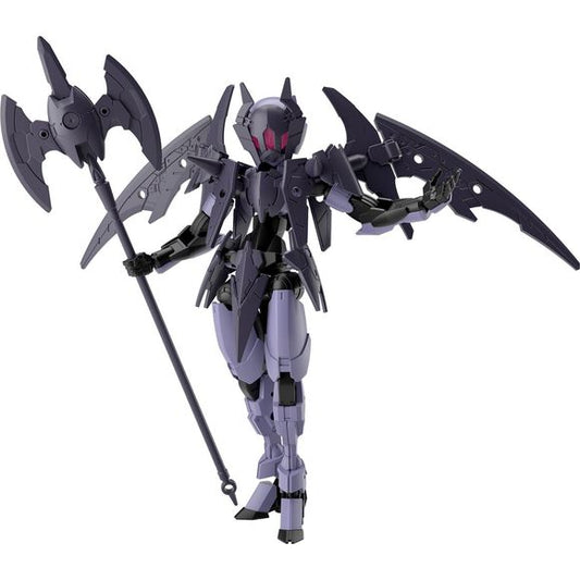The "Reaper Specification" of "Spinatia" from the 3rd Force Maxion Army joins the "30MS" (30Minutes Sisters) figure-kit lineup from Bandai! This features Spinatia herself, her armor and weaponry. Assembly is easy, and she'll be incredibly posable when you're done; her weapons can be used in Axe mode and Lance mode.