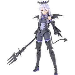 Nevalia is ready to bring her wicked style to Bandai's "30MS (30Minutes Sisters)" figure-kit lineup! This model kit includes parts to build both Nevalia herself, including interchangeable facial expressions, and armor. Assembly is smooth and easy, and her three different face parts -0- normal, smiling and damaged -- are tampo-printed. The wing unit on her back can be removed and attached to weapons or armor, and she's equipped with newly designed high-heeled shoes, too! The tail can be attached with a lead