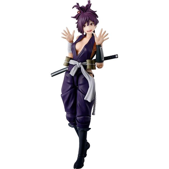 Yuzuriha from "Hell's Paradise: Jigokuraku" is now a member of the S.H.Figuarts action-figure lineup from Bandai! She combines articulation and cuteness in an unforgettable way; she's loaded with points of articulation for a flexible range of motion so she can easily reproduce Kunoichi-like battle scenes. She also has a total of five interchangeable facial expressions; the upper part of her costume is made of a soft material so it won't interfere with her posing. Stands approximately 5.7" (14.5cm) tall. [Se
