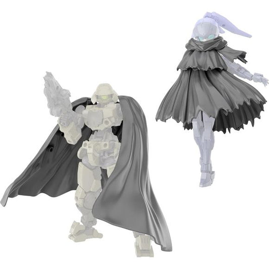 Bandai presents a set of two different cloaks for use with their "30MM" (30 Minutes Missions) model-kit series! They're just what you need to give your figures that dramatic windblown look; ball joints in various places allow movement, and two types of muffler parts are also included. Try them on your Acerby figures! They can be painted and customized as you wish. Order yours today!

[Includes]:

Long cloak
Short (three-part) cloak
Muffler (x2)