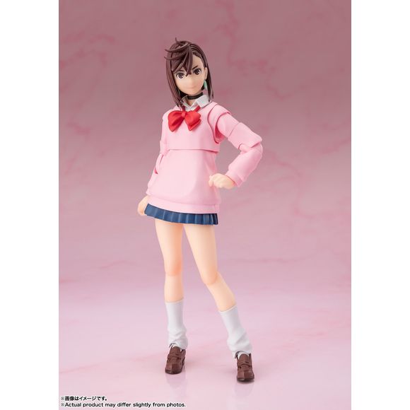 "Momo'' from the TV anime ''Dandadan'' has been made into a three-dimensional figure wearing a school uniform costume. Rich expressions and various poses can be reproduced! [Bonus parts] Body, Replacement wrist parts left and right 5 types each, 4 types of replacement facial parts