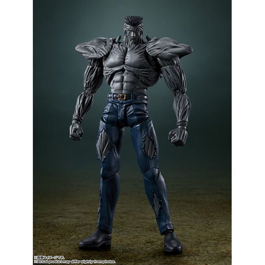 "Maybe you still think you won't die?" Toguro Jr., who fought against Yusuke Urameshi  in the finals of the Dark Tournament arc, appears in his 100% form. [Set Contents] Main body, Interchangeable wrist parts: 3 left, 2 right, Interchangeable facial parts: 3 [Bonus parts] Interchangeable facial parts for S.H.Figuarts Yusuke Urameshi (sold separately)