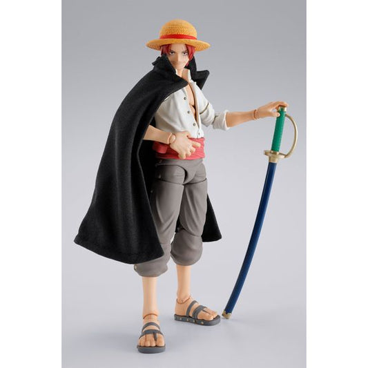 Bandai Tamashii Nations One Piece S.H.Figuarts Shanks & Childhood Monkey D. Luffy Action Figure