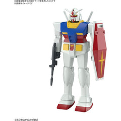 Bandai's "Best Mecha Collection" RX-78-2 Gundam is back after more than 40 years! This revival version of this classic model kit is packed with technology cultivated over the course of its evolution in a retro form.

[Includes]:

Beam rifle
Beam sabers (x2)
Shield