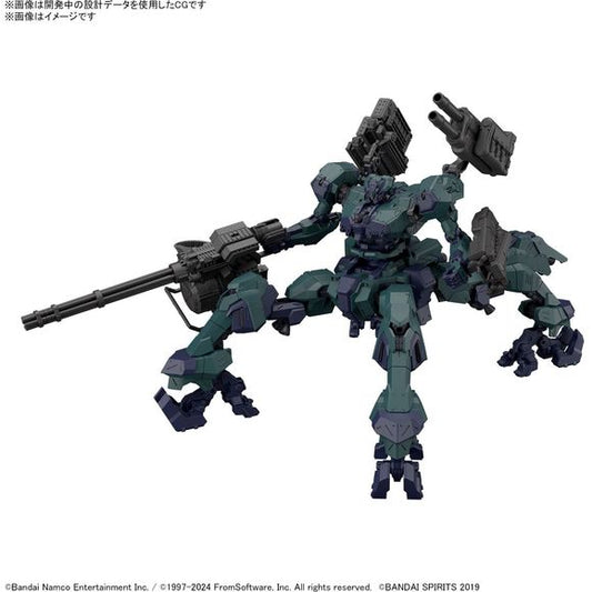 Items from "Armored Core VI Fires of Rubicon" are now joining Bandai's "30 Minutes Missions" series! Based on the key concepts of simple assembly and ease of customization, the AC "Liger Tail" operated by G1 Michigan is now available! 

[Includes]:

DF-GA-08 HU-BEN
DF-ET-09 TAI-YANG-SHOU
BML-G2/P17SPL-16 (x1 set)
SONGBIRDS (x1 set)
Joint parts (x1 set)
Stickers (x2 types)