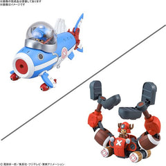 The original mecha Chopper Robo from "One Piece" is now available as a set, with Chopper Robo No. 3 Chopper Submarine and Chopper Robo No. 5 Chopper Crane! The set includes two figures of Chopper himself, one sitting and one standing, and two types of faces. A variety of expressions can be created with the included stickers!

[Includes]:

Chopper Robo No. 3 Chopper Submarine
Chopper Robo No. 5 Chopper Crane
Stickers (x2)