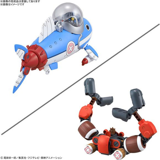 Bandai Hobby Chopper Robo No.3 & No.5 (Chopper Submarine & Chopper Crane) Figure Model Kit