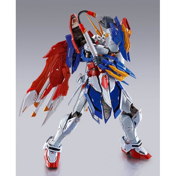PRE-ORDER: Expected to ship in October of 2025

"BURNING GUNDAM", the Undefeated of the East, joins the superalloy-finished toy brand METAL BUILD! Now available with an extravagant design that can transform into "Burning Gundam Second", which appeared in the 30th anniversary spin-off series! Designed under the supervision of "Mobile Fighter G Gundam" director Yasuhiro Imagawa, this figure's steel body incorporates movability and gimmicks with the latest technology.