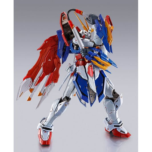 PRE-ORDER: Expected to ship in October of 2025

"BURNING GUNDAM", the Undefeated of the East, joins the superalloy-finished toy brand METAL BUILD! Now available with an extravagant design that can transform into "Burning Gundam Second", which appeared in the 30th anniversary spin-off series! Designed under the supervision of "Mobile Fighter G Gundam" director Yasuhiro Imagawa, this figure's steel body incorporates movability and gimmicks with the latest technology.