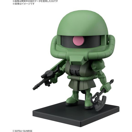 PRE-ORDER: Expected to ship in June 2025

Zaku-kun joins Bandai's "Gunpla-kun" model-kit lineup, which conveys the fun of Gunpla! You can display Zaku-kun fully assembled, or still on its runners! The main body is made of PS material. The Heat Hawk, Zaku Machine Gun, and Zaku Bazooka are all included, and the monoeye can move left and right. Order yours today!