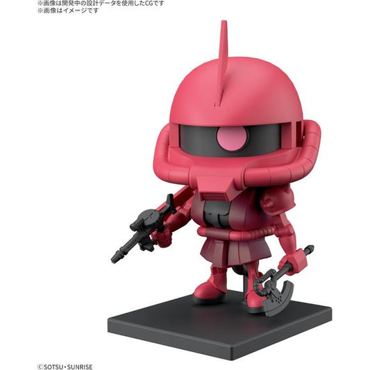 PRE-ORDER: Expected to ship in July 2025

Char's Zaku-kun joins Bandai's "Gunpla-kun" model-kit lineup, which conveys the fun of Gunpla! You can display Char's Zaku-kun fully assembled, or still on its runners! The Heat Hawk, Zaku Machine Gun, and Zaku Bazooka are all included, and the monoeye can move left and right. Order yours today!

[Includes]:

Runner parts
Heat Hawk
Zaku Machine Gun
Zaku Bazooka
Display stand
