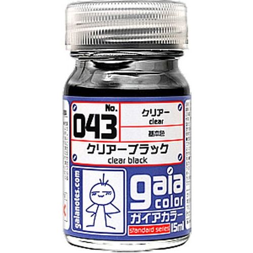 Gaia Color 043 Clear Black 15ml Lacquer Paint Bottle | Galactic Toys & Collectibles