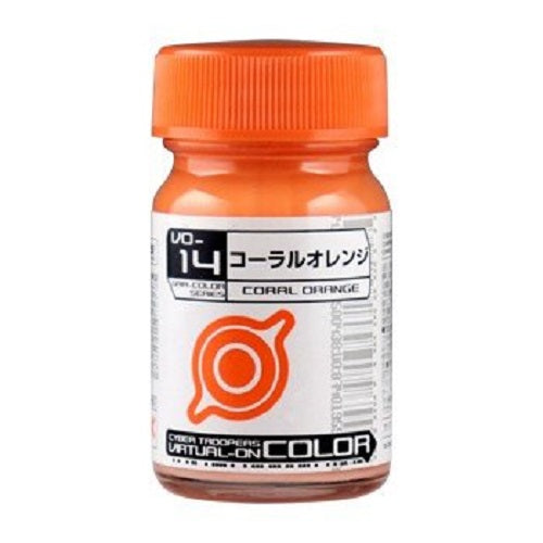 Gaianotes Lacquer based paints are formulated in Japan specifically with the hobbyist in mind. This line of paint features highly pigmented rich, vibrant colors which will bring excellent details to your next project.  Gaia Notes launches model colors for Sega's popular game Cyber Troopers Virtual-on. Powerful and strongly colored, you can take your model to the next level. Volume: 15 ml (0.5 oz).

Continental USA shipping only.  Ground service only.
