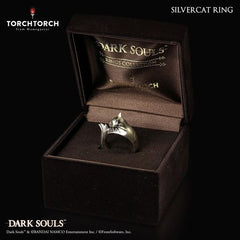 First 4 Figures Dark Souls Ring Collection: Silver Cat Ring (Men's Size 8.5)