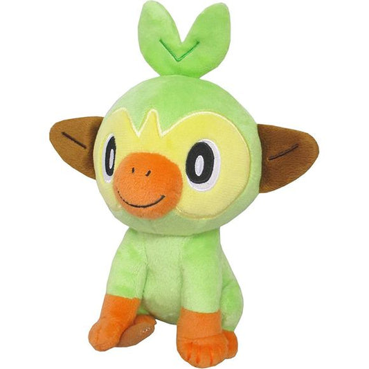 Sanei Pokemon All Star Collection Sarunori Grookey Stuffed Toy Plush | Galactic Toys & Collectibles