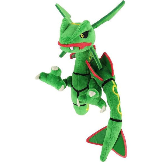 Officially licensed plush of Rayquaza from the Pokemon ALL STAR COLLECTION.  Approximately 7.48" (19cm) Width x 6.3" (16cm) depth, 7.87" (20cm) height.