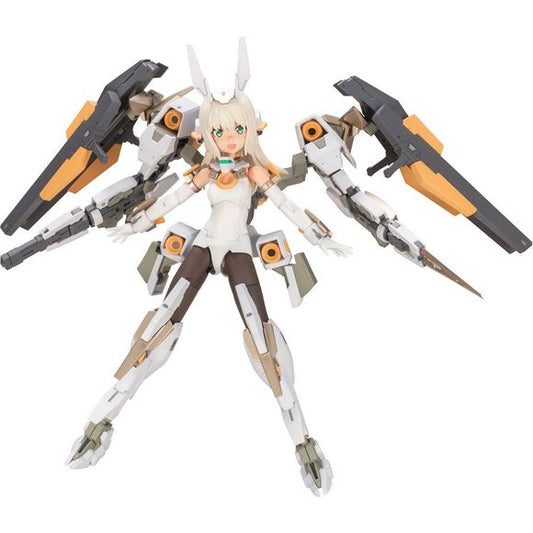 In a major collaboration between Kotobukiya’s own original Frame Arms Girl and Megami Device series, Frame Arm Girl Baselard (Animation Ver.) is born!

Based on the mech Baselard designed by Takayuki Yanase, the adorable Frame Arms Girl version of Baselard features character art by Humikane Shimada!

The anime version of Frame Arms Girl Baselard is recreated in a Megami Device style. This character comes with a main body, or “machinika,” designed by Masaki Apsy and is customized with Frame Arms Girl fea