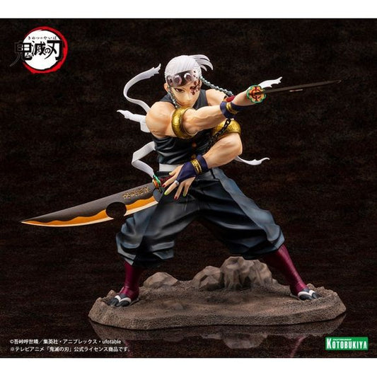 Kotobukiya Demon Slayer: Kimetsu No Yaiba ArtFX J Tengen Uzui 1/8 Scale Statue Figure | Galactic Toys & Collectibles