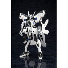From "Muv-Luv Alternative Total Eclipse", Shiranui Second Yuya Bridges Ki Ver.1.5, the TSF piloted by protagonist and Second Lieutenant Yuya Bridges, rejoins Kotobukiya's plastic model lineup with an updated form as a NON-scale model kit! The monochromatic coloration is striking and sharp decals are included. The chest parts have been changed to match the Shiranui Type 1 for a wider range of movement, allowing for more dynamic posing. The Assault Cannon has two magazines that can be removed and assembled in