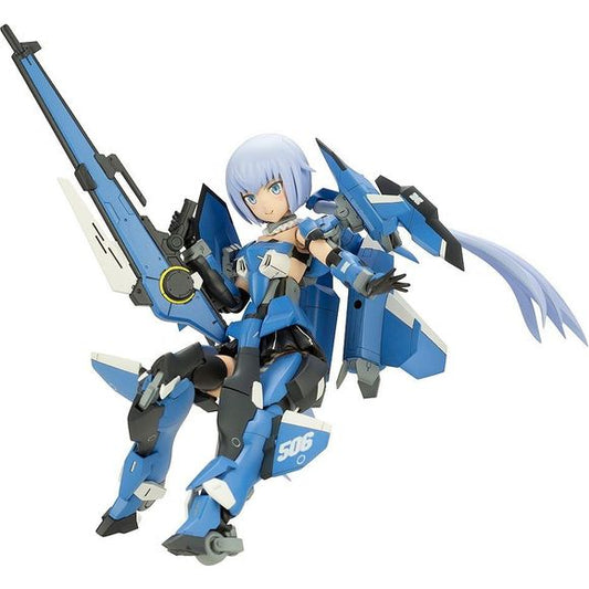 The Stylet XF-3 rejoins the "Frame Arms Girls" plastic model kit line-up by Kotobukiya, this time sporting some all-new parts in her Plus iteration!