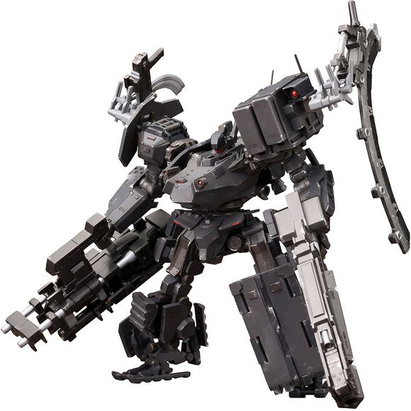 Kotobukiya's 1/72-scale model kit of the UCR-10/L AGNI from "Armored Core V" is back! The high-density detailing creates a sense of weight, and this kid delivers that impression as well! The voluminous weapons come in four types, and are equipped on both its hands and shoulders. Parts selection allows you to recreate two different shapes: the sniper cannon HARICOT XC61 becomes the ERBSEN SC62, and the battle rifle KO-2H6/STREKOZA becomes the KO-2H4/PODENKA. In addition, you can choose between the medium-wei