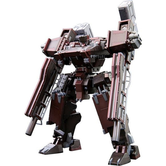 The GAN01-SUNSHINE-E FEEDBACK from "Armored Core for Answer" returns to Kotobukiya's model-kit lineup! The molding color has been changed to the Feedback's special color, further enhancing its robust form. A distinctive new design of the old-style bazooka arm weapon and leg stabilizers have also been added, and the range of assembly options has been expanded from the A.C.V.I. series. This kit can be enjoyed on its own, but you can also combine it with your own V.I.-series model kits to create your own uniqu