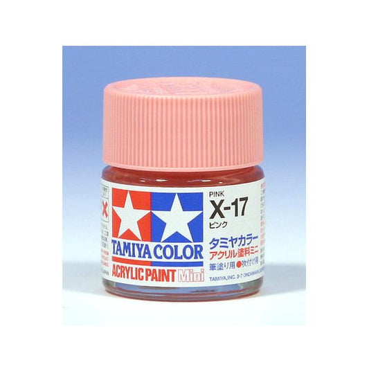 Tamiya Color Mini X-17 Pink Acrylic Paint 10ml | Galactic Toys & Collectibles