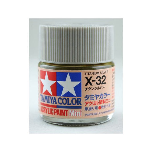 Tamiya Acrylic Paints are made from water-soluble acrylic resins and are excellent for either brush or spray painting. These paints can be used on styrol resins, styrofoam, wood, plus all of the common model plastics. The paint covers well, flows smoothly with no blushing or fading, and can be blended easily. 10ml screw top bottle. 

Proper ratio for paint thickness differs according to weather conditions. Rough guidelines of thinning ratio is 2:1-3:1 ( Tamiya Acrylic paint : thinner).

Continental US S