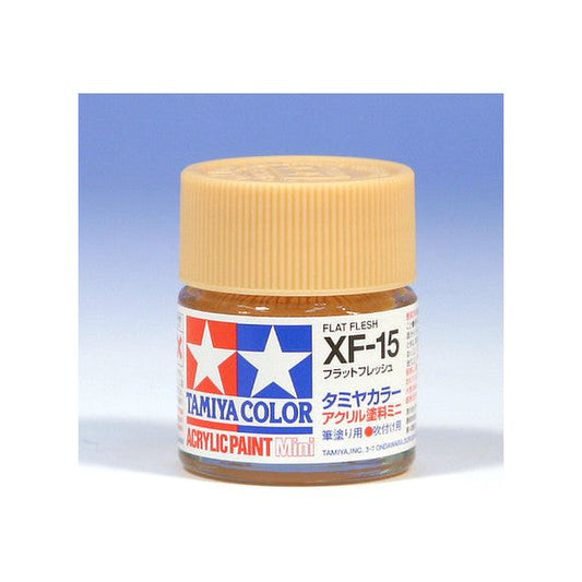 Tamiya Acrylic Paints are made from water-soluble acrylic resins and are excellent for either brush or spray painting. These paints can be used on styrol resins, styrofoam, wood, plus all of the common model plastics. The paint covers well, flows smoothly with no blushing or fading, and can be blended easily. 10ml screw top bottle. 

Proper ratio for paint thickness differs according to weather conditions. Rough guidelines of thinning ratio is 2:1-3:1 ( Tamiya Acrylic paint : thinner).

Continental US S