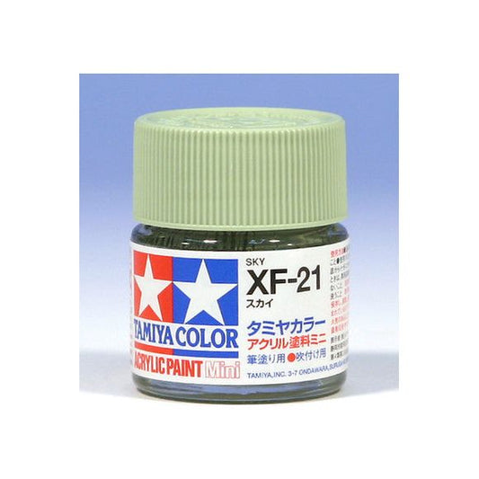 Tamiya Color Mini XF-21 Sky Acrylic Paint 10ml | Galactic Toys & Collectibles