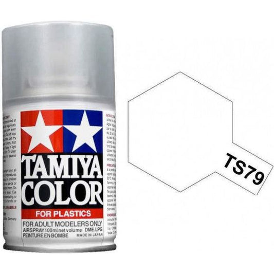 The paint is synthetic lacquer that cures in a short period of time. Extremely useful for painting large surfaces. Tamiya spray paints are not affected by acrylic or enamel paints. Tamiya spray paints are not affected by acrylic or enamel paints; therefore, following an overall base coat, details can be added or picked out using enamel and/or acrylic paints. By combining the use of these three types of paints, the finishing of plastic models becomes simpler and more effective. Continental USA shipping only.