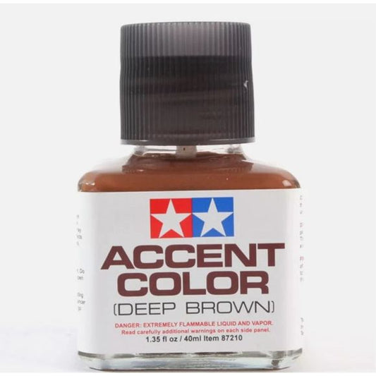 Tamiya Panel Line enamel paints are ideal for highlighting panel lines and other details to give your model a more realistic depth. The paint has been pre-diluted into the ideal viscosity and can be easily applied into crevasses such as panel lines with the brush on the bottle cap. Once dried, any excess may be cleaned up by using enamel thinner. (Bottle contains 40ml)

Continental US Shipping only. No expedited shipping. Ground Transport only.